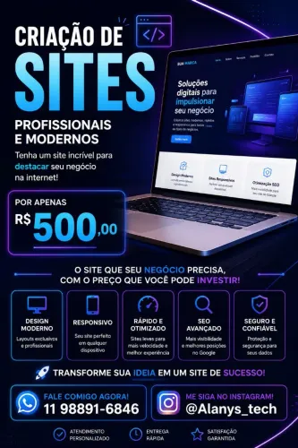 Faça agora o seu site e venda muito online!