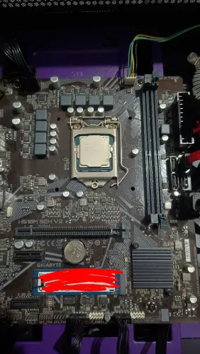 Placa mãe gigabyte h510m e processador i3 10100