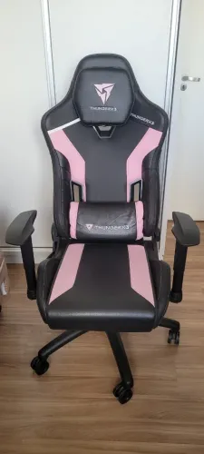 2 Cadeiras Gamer ThunderX3 TC3 - Rosa e Verde