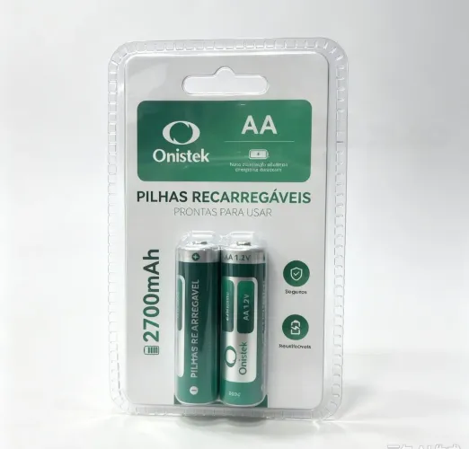 Pilhas Recarregável AA 2 Unidades - Entrega Grátis