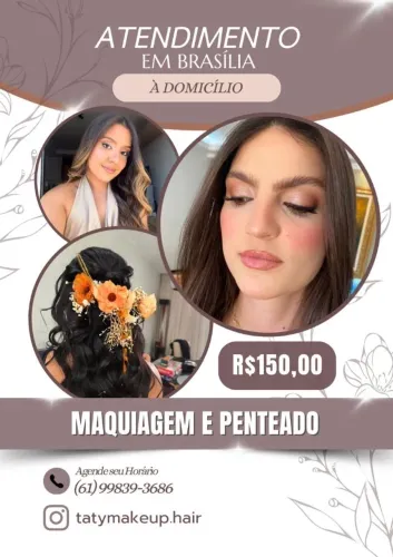 Maquiagem e penteados  R$150( promocional)