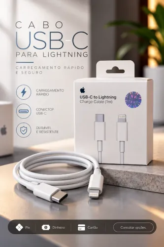 Cabo Iphone USB-C para Lightning