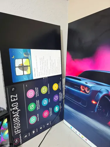 display LG 55" ips para vídeo cursos e publicidade