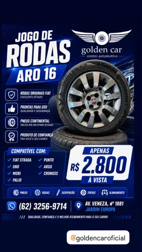JOGO DE RODAS ORIGINAL FIAT ARO 16