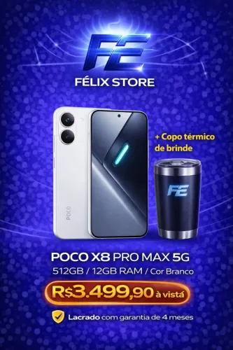 POCO X8 Pro Max - Desempenho absurdo e muito espaço