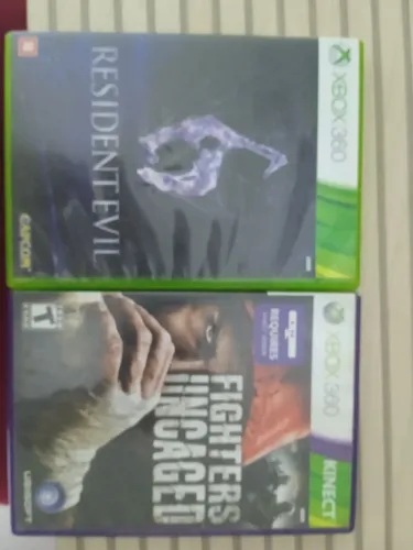 Dois jogos de Xbox 360 novos residente evil 6 e fighters uncaged