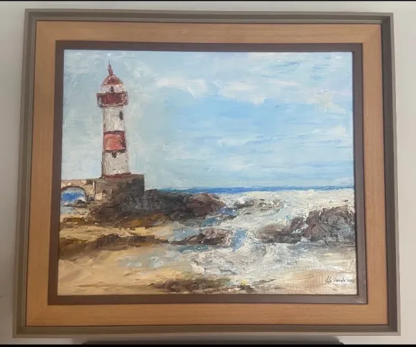 Lila Brandão: Farol de Itapuã em Salvador / Arte em Casa