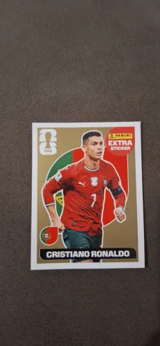 Figurinha Extra sticker panini Cristiano Ronaldo ouro