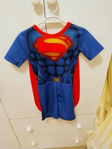 Fantasia infantil super homem 1-2 anos