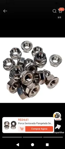 Vendo porcas novas inox 304 puro