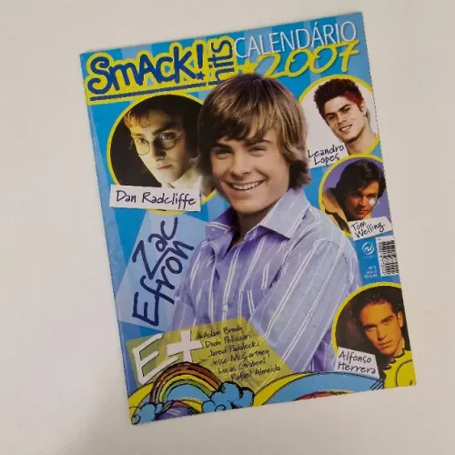 Revista Calendário Smack 2007 Original - Coleção (Zac Efron, RBD, Harry Potter)