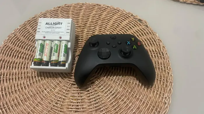 Controle Xbox sem fio + carregador de pilhas recarregáveis