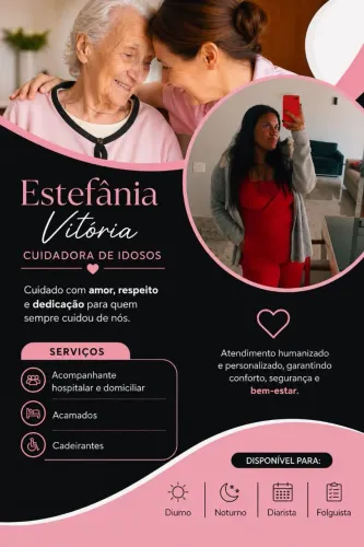 Cuidadora/acompanhante hospitalar/folguista