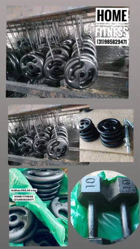Anilhas Pesos Halter Treino em casa