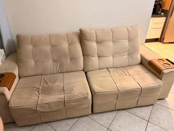 Sofá retrátil e reclinável - 2,5m