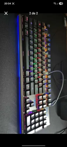 Teclado mecânico gamer mazer e-blue switch swap