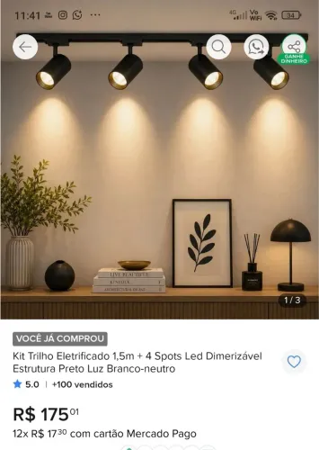 Kit trilho eletrificado