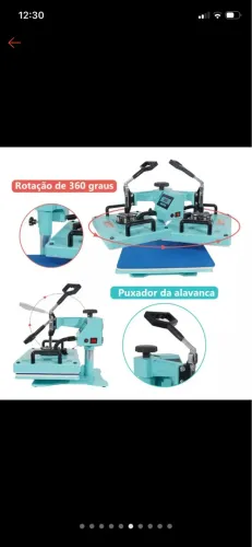 Prensa térmica 5 em 1