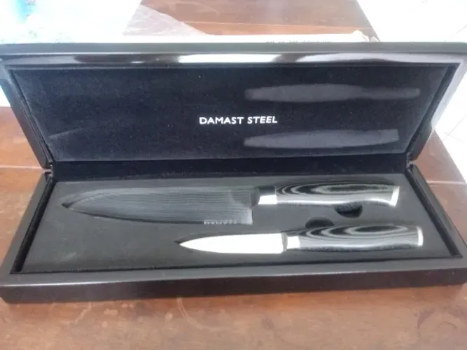 Facas em Aço Damasco (Damast Steel)