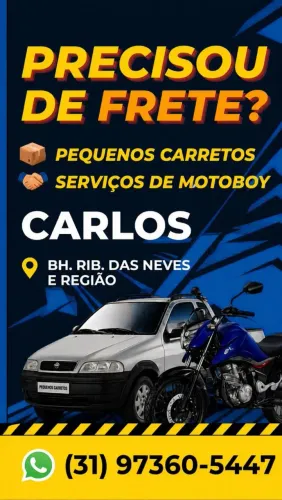 Pequenos Carretos / Serviços de motoboy / Entregas