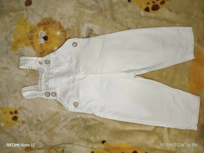 Macacão menino tercido jeans aveludado. 