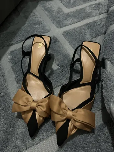 Sapato Slingback Zara com Laço - Tam. 37 BR (39 EUR)