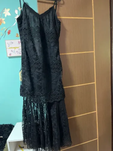 Vestido preto longo
