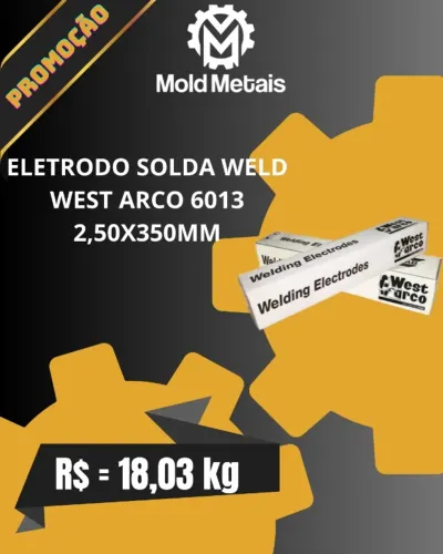ESAB ELETRODO SOLDA WELD WEST ARCO 6013 2,50X350MM CX 5KG