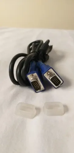 Cabo VGA para monitor, tv, projetor, blindado, novo, comprimento 1,50 m.