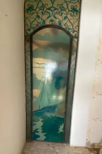Porta de ferro estilo Vitral