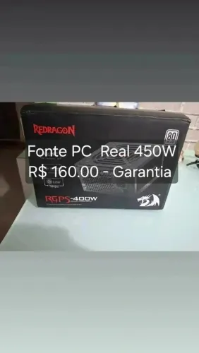 Fonte Real 500W - Garantia.