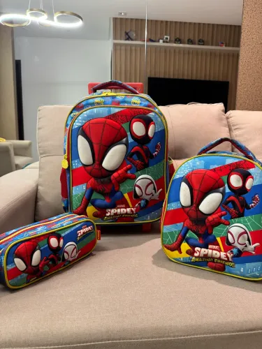 Mochila Escolar Com Rodinhas - Marvel - Spidey - Xeryus