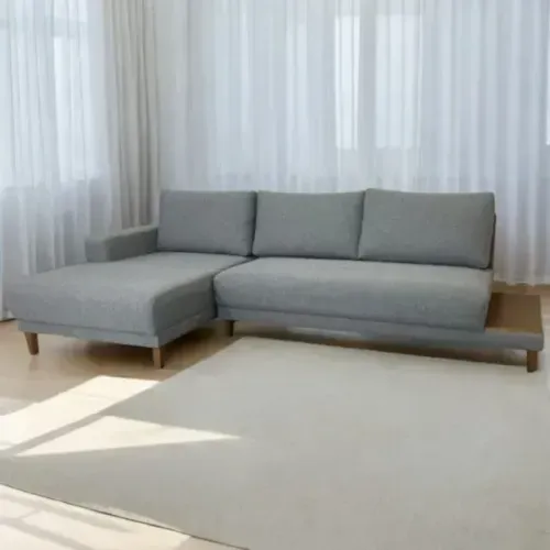 SOFÁ 825 COM CHAISE 2.90M LINHO. PRONTA ENTREGA.