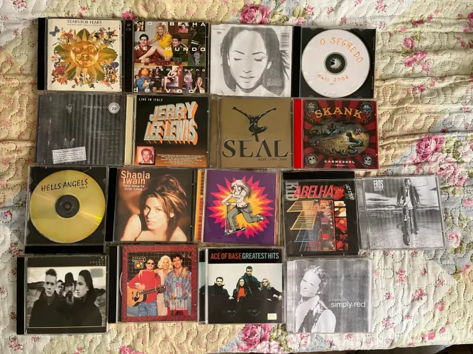 Lote de CDs Originais Clássicos - Nacionais e Internacionais (Anos 80, 90, 2000)