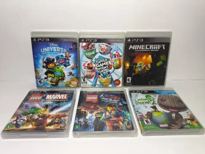Lote 6 Jogos Ps3 PlayStation 3 Infantil