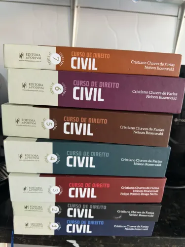 Combo Livros Jurídicos: Curso Direito Civil Completo (Vol 1 ao 7) + Direito Constitucional