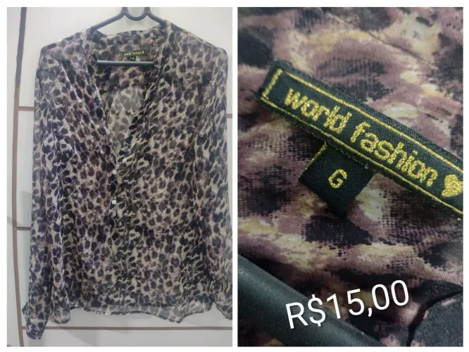 Camisas femininas Tam nas fotos - R$15,00 cada