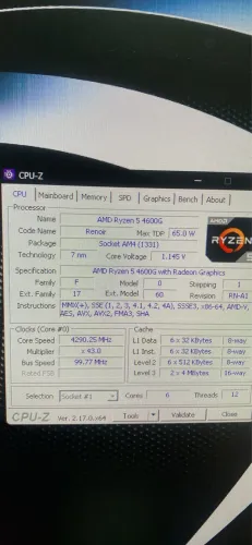 Processador Ryzen 5 4600g