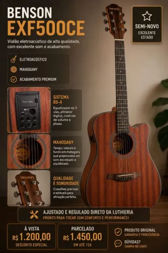 Violão semi-novo