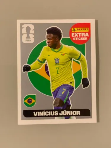 Figurinha Copa 2026 Vini Júnior Extra Legend Prata
