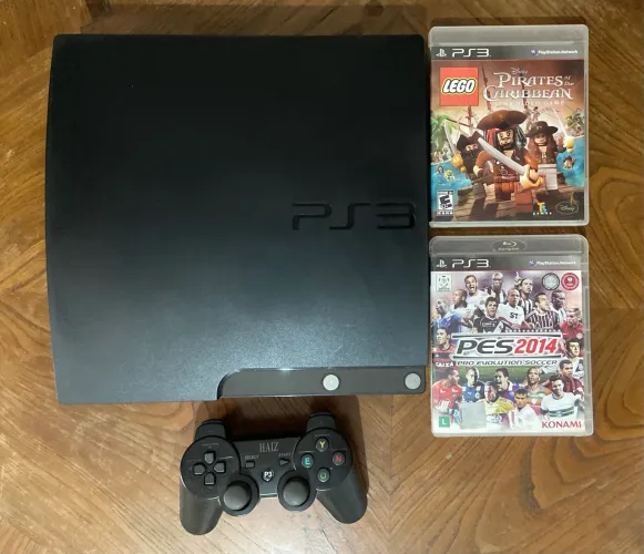 PlayStation 3 slim funcionando perfeitamente funcionando leitor