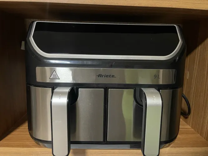 Fritadeira Air Fryer Dual 9L Metal Ariete 4625 com Cesto Duplo (4,5L x 2) 1700W 127V