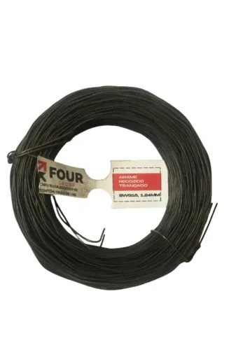 2 Rolos De 1 Kg Arame Recozido Trançado Bwg 18 1,24 mm