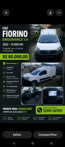 Fiat Fiorino Endurance EVO 1.4 Flex 8V 2P 2022