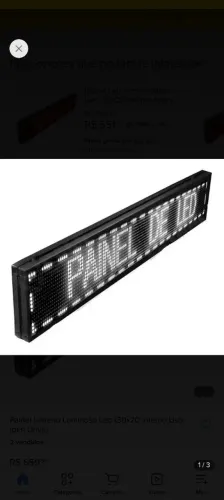 Painel de Led 120x20 digitavel