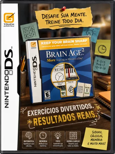 Jogo Brain Age 2 Original Para Nintendo Ds Em ótimo estado