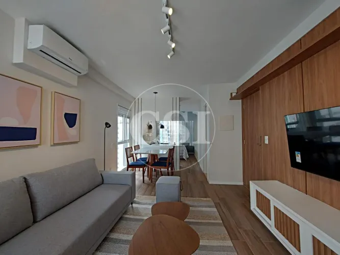 Apartamento mobiliado com suíte no Cambuí, Campinas, à venda e para locação.