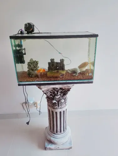 Aquário completo com pedestal 
