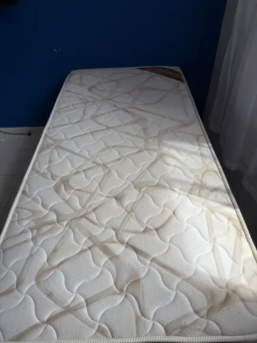 Colchão Ouro Spring Solteiro + cama box ortobom