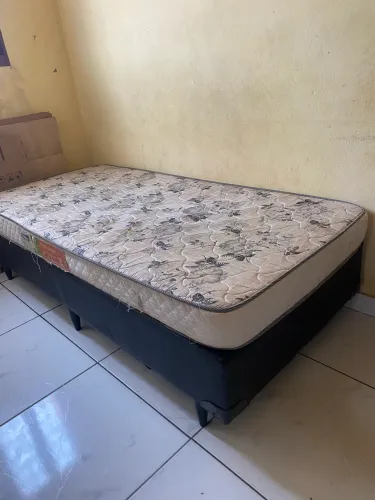 Cama box solteiro 400 com colchão